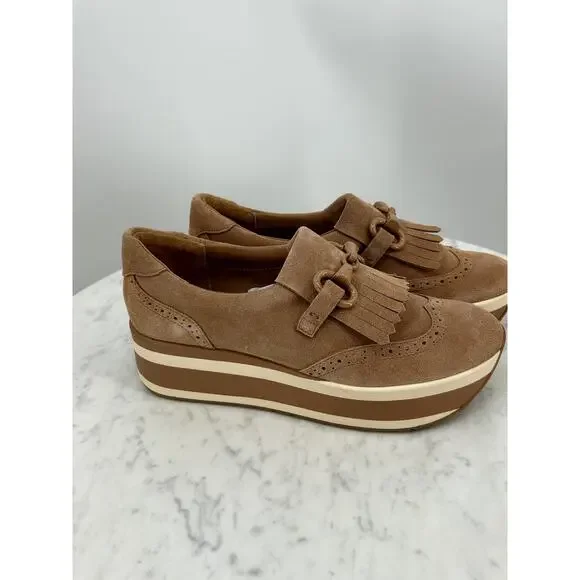 NEW Dolce Vita Jhax Casual Tan Brown Shoes Women 7.5 - Picture 4 of 7
